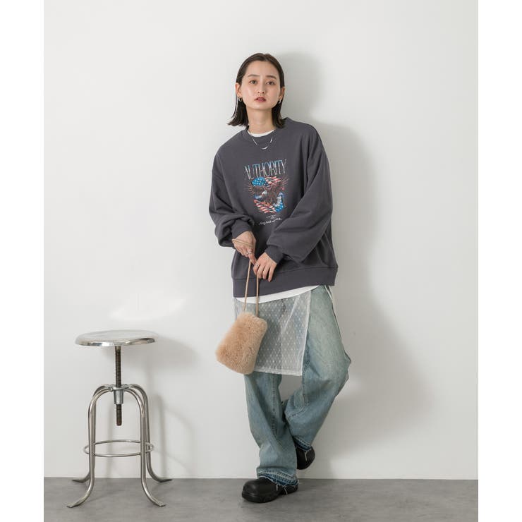 ヴィンテージ柄 ビッグプルオーバー | ad thie | 詳細画像14