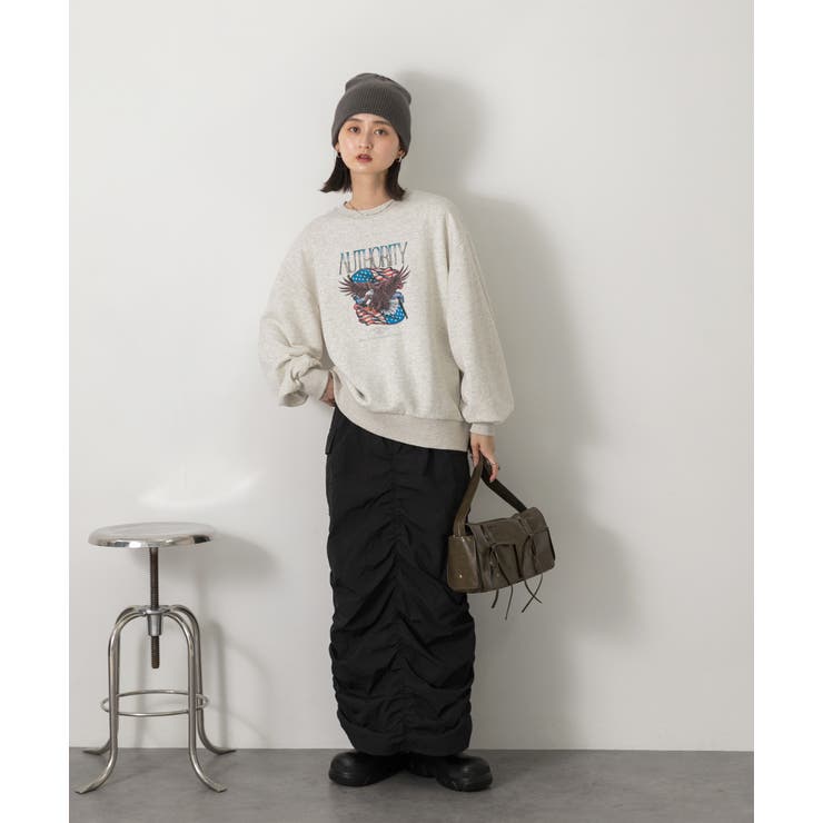 ヴィンテージ柄 ビッグプルオーバー | ad thie | 詳細画像2