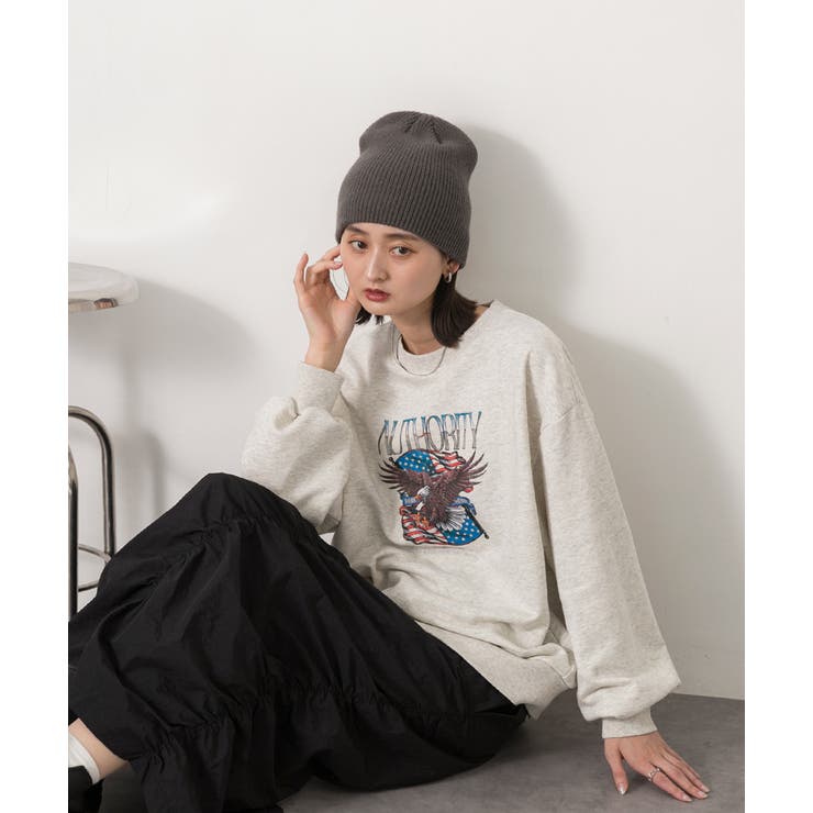 ヴィンテージ柄 ビッグプルオーバー | ad thie | 詳細画像9