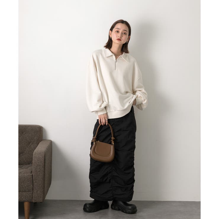 襟付き・ハーフジップ プルオーバー | ad thie | 詳細画像27 