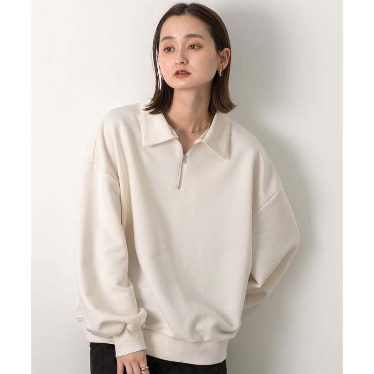 襟付き・ハーフジップ プルオーバー | ad thie | 詳細画像29 