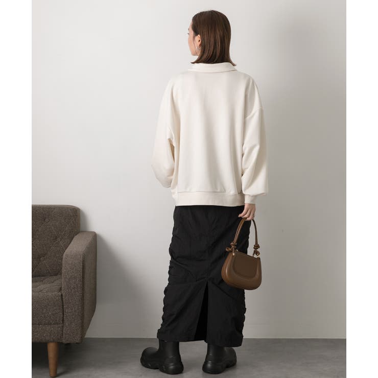 襟付き・ハーフジップ プルオーバー | ad thie | 詳細画像30 