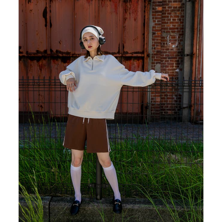 襟付き・ハーフジップ プルオーバー | ad thie | 詳細画像33 