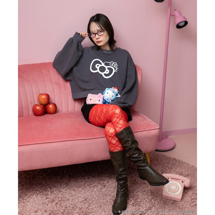 ≪HELLO KITTY≫ リボンデザインショートプルオーバー | ad thie | 詳細画像13 