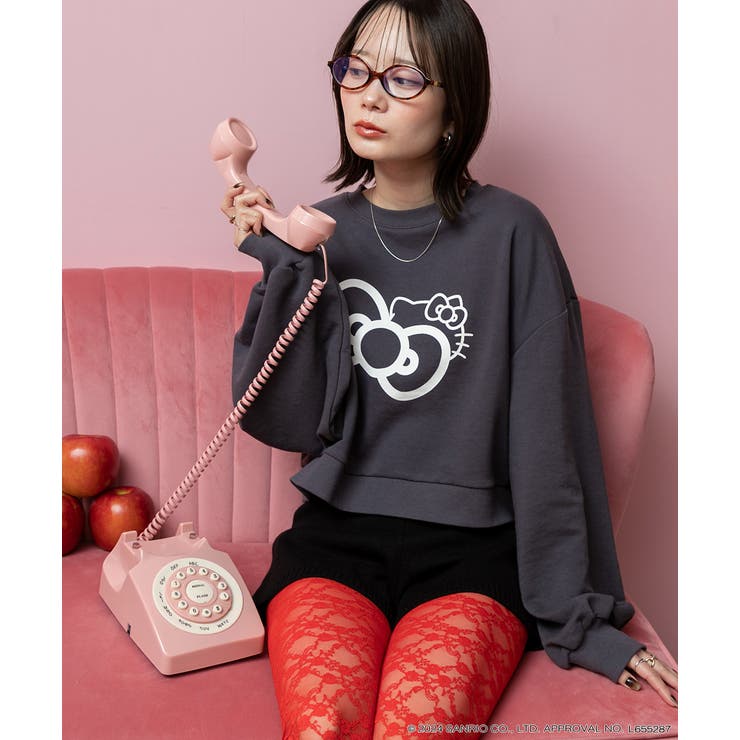 ≪HELLO KITTY≫ リボンデザインショートプルオーバー | ad thie | 詳細画像15 