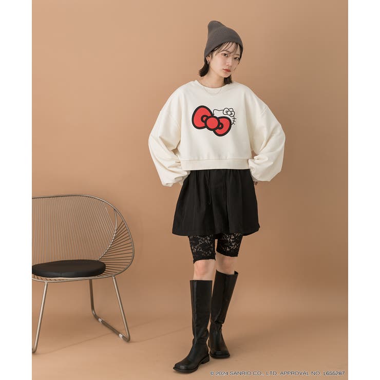 ≪HELLO KITTY≫ リボンデザインショートプルオーバー | ad thie | 詳細画像2 
