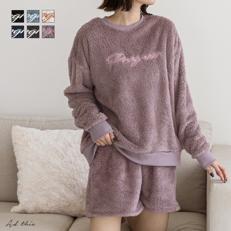 刺繍ロゴ ボアプルオーバー		 | ad thie | 詳細画像1 