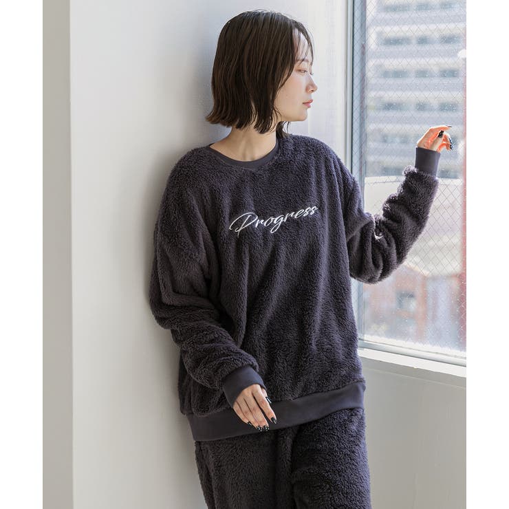 刺繍ロゴ ボアプルオーバー		 | ad thie | 詳細画像13 