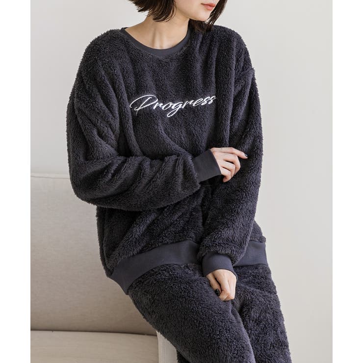 刺繍ロゴ ボアプルオーバー		 | ad thie | 詳細画像14 