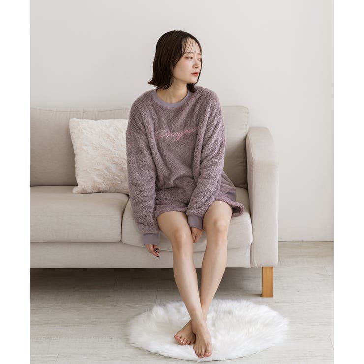 刺繍ロゴ ボアプルオーバー		 | ad thie | 詳細画像2 