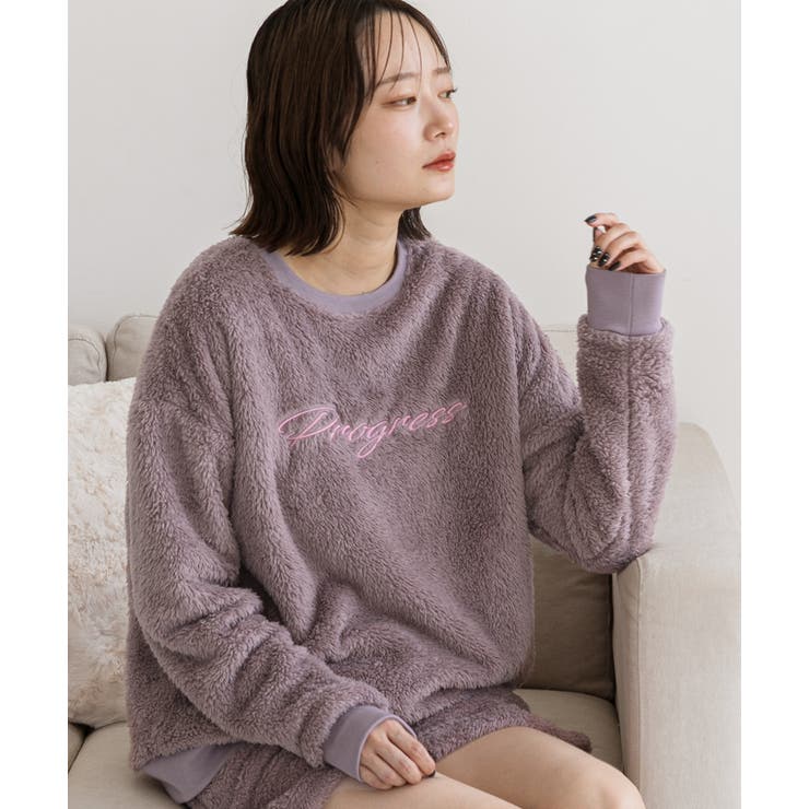 刺繍ロゴ ボアプルオーバー		 | ad thie | 詳細画像3 