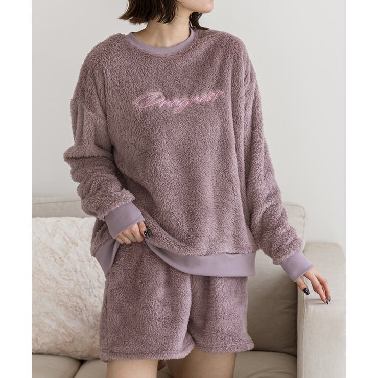 刺繍ロゴ ボアプルオーバー		 | ad thie | 詳細画像9 