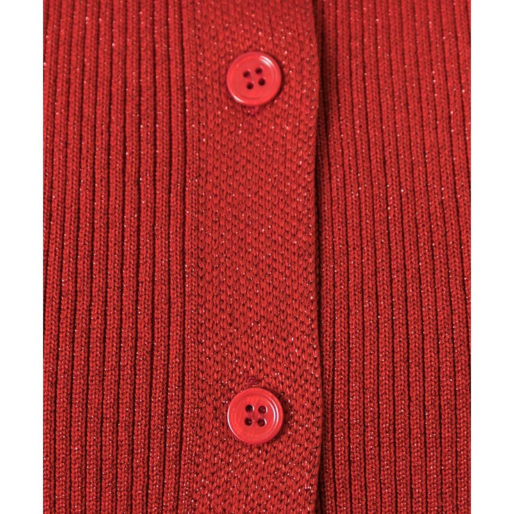 ラメニット・襟付き コンパクトカーディガン | ad thie | 詳細画像52 