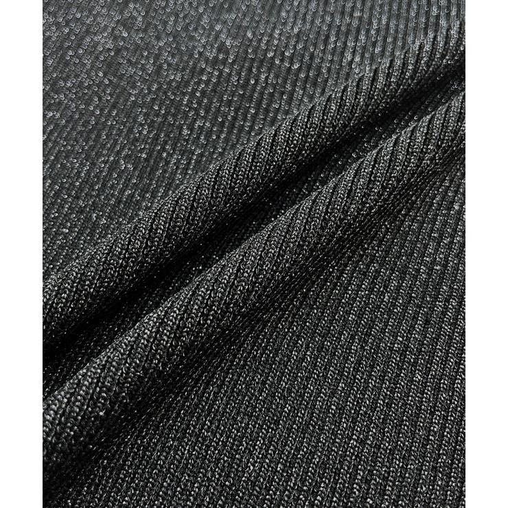 ラメニット・襟付き コンパクトカーディガン | ad thie | 詳細画像56 