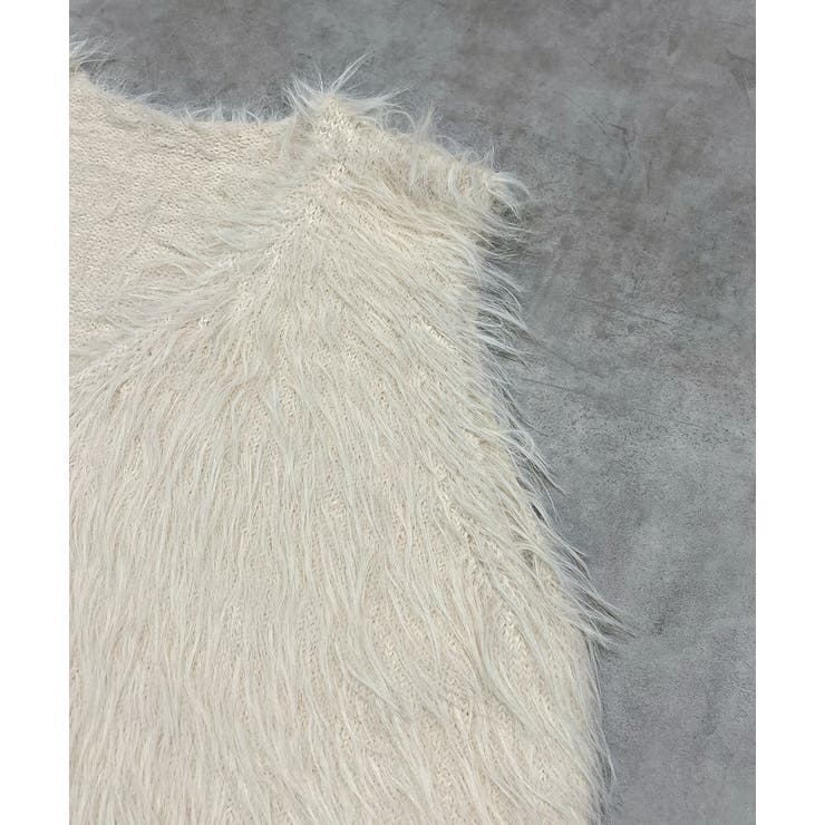 ふんわりシャギー ニットベスト | ad thie | 詳細画像57 