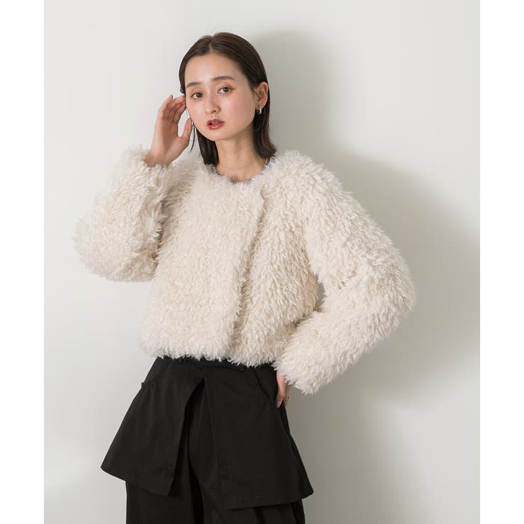 ショート丈 プードルアウター | ad thie | 詳細画像11 