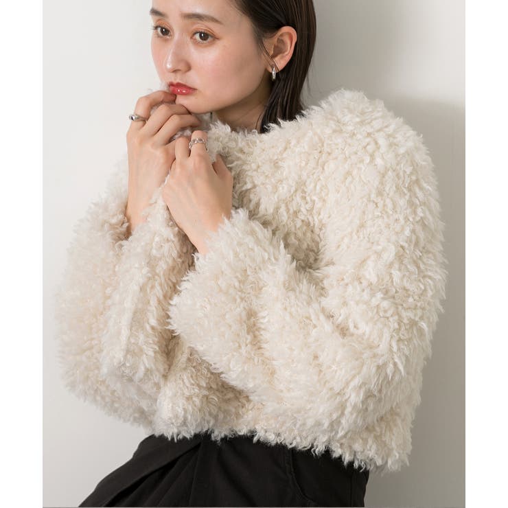 ショート丈 プードルアウター | ad thie | 詳細画像12 