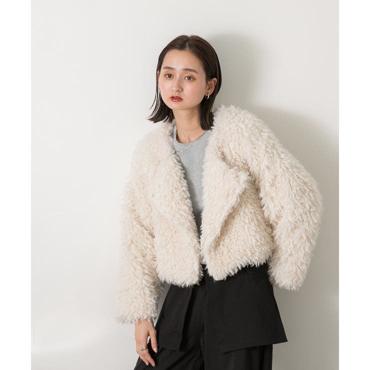 ショート丈 プードルアウター | ad thie | 詳細画像15 