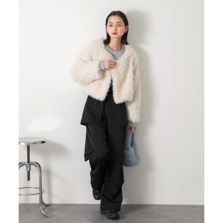 ショート丈 プードルアウター | ad thie | 詳細画像2 