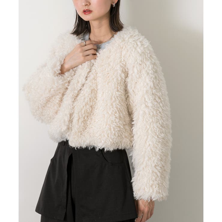 ショート丈 プードルアウター | ad thie | 詳細画像4 