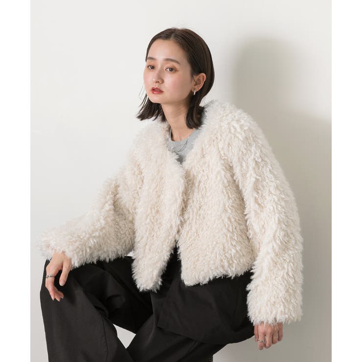 ショート丈 プードルアウター | ad thie | 詳細画像5 