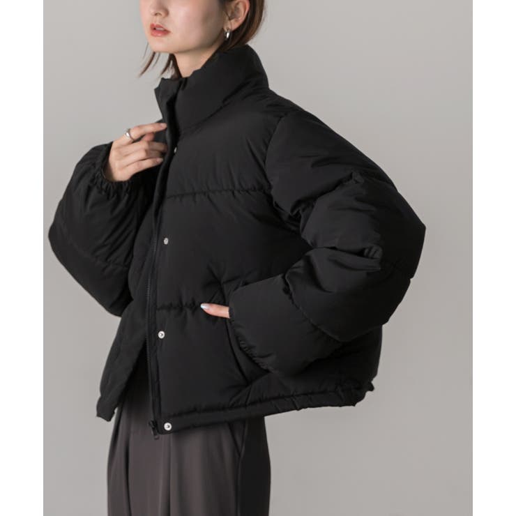 スタンドカラー ショート中綿パディングブルゾン | ad thie | 詳細画像17 