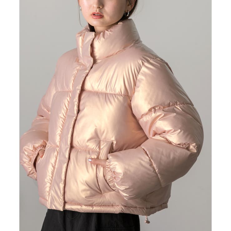 スタンドカラー ショート中綿パディングブルゾン | ad thie | 詳細画像36 