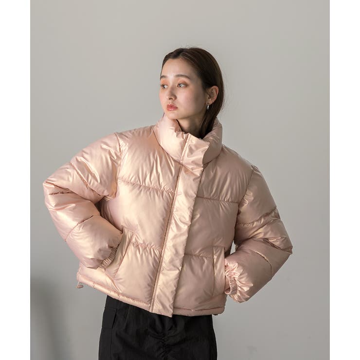 スタンドカラー ショート中綿パディングブルゾン | ad thie | 詳細画像37 