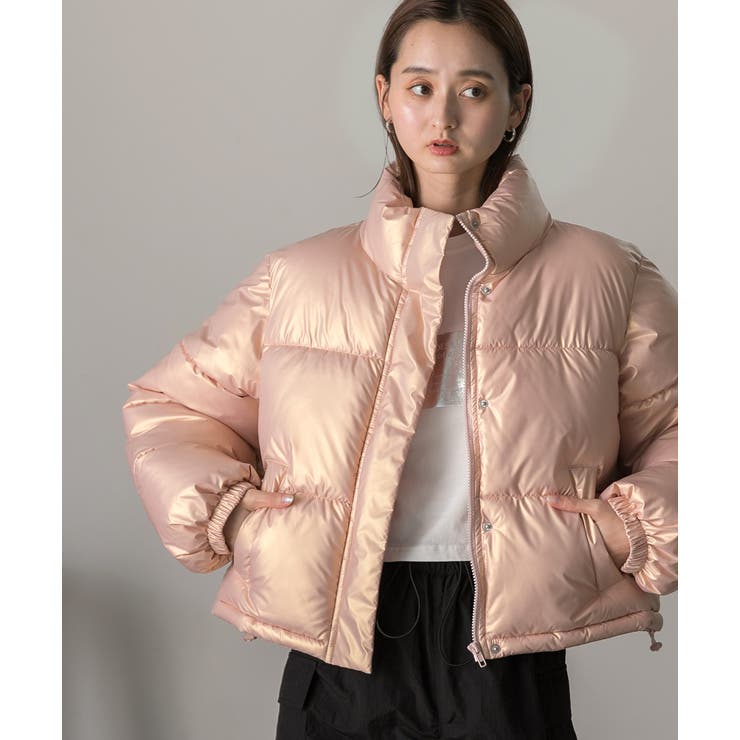 スタンドカラー ショート中綿パディングブルゾン | ad thie | 詳細画像39 