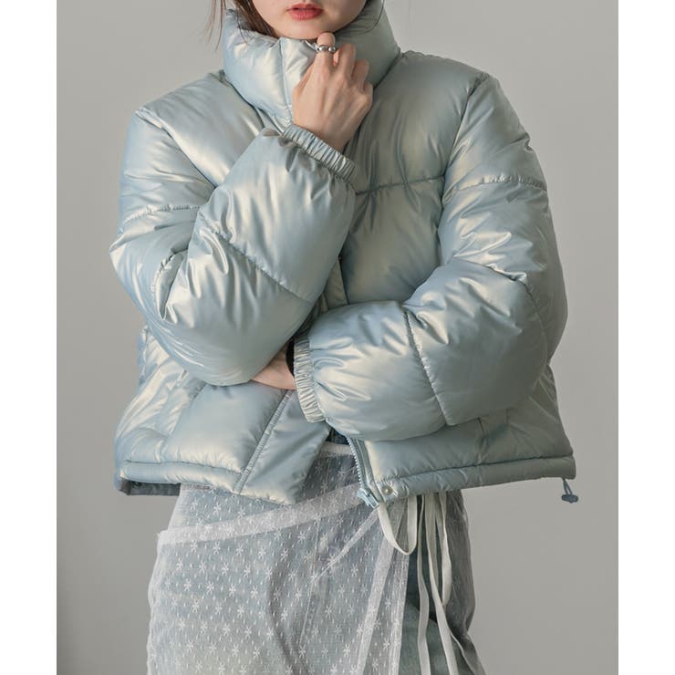 スタンドカラー ショート中綿パディングブルゾン | ad thie | 詳細画像53 