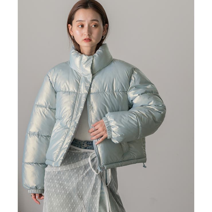 スタンドカラー ショート中綿パディングブルゾン | ad thie | 詳細画像55 