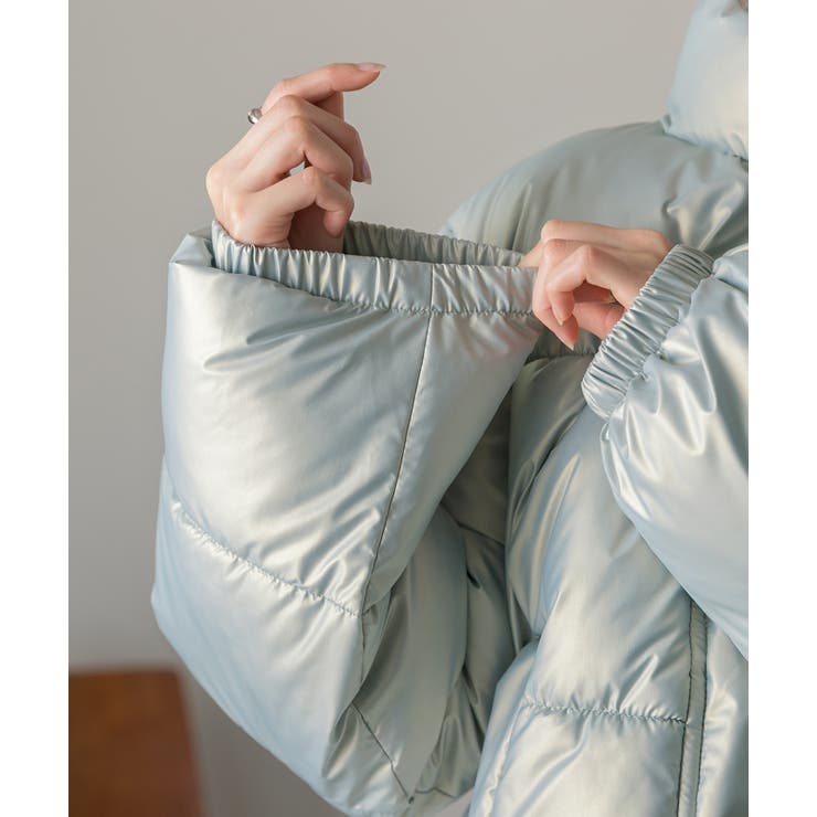 スタンドカラー ショート中綿パディングブルゾン | ad thie | 詳細画像61 