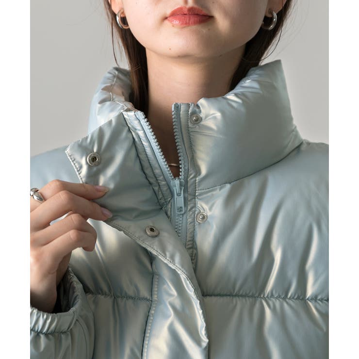 スタンドカラー ショート中綿パディングブルゾン | ad thie | 詳細画像64 