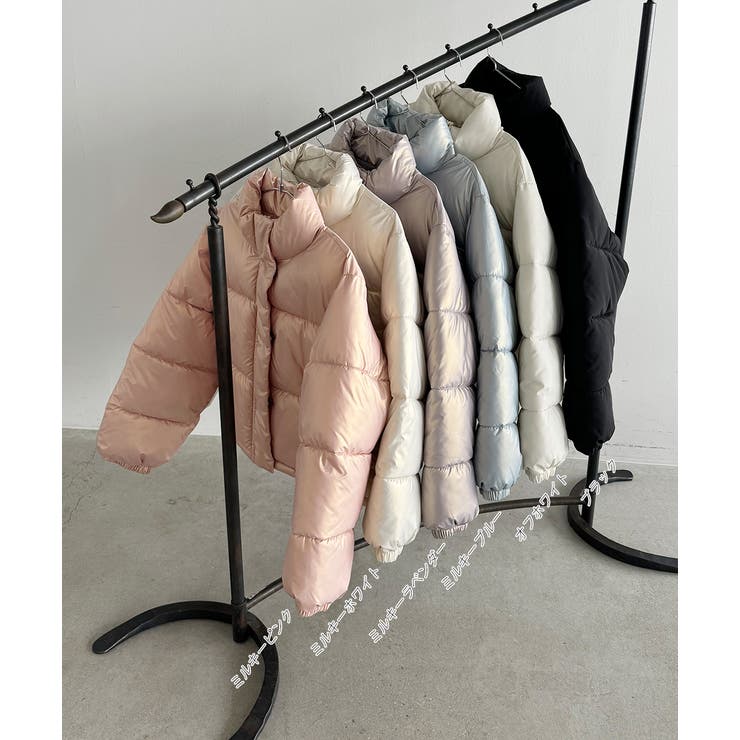 スタンドカラー ショート中綿パディングブルゾン | ad thie | 詳細画像69 