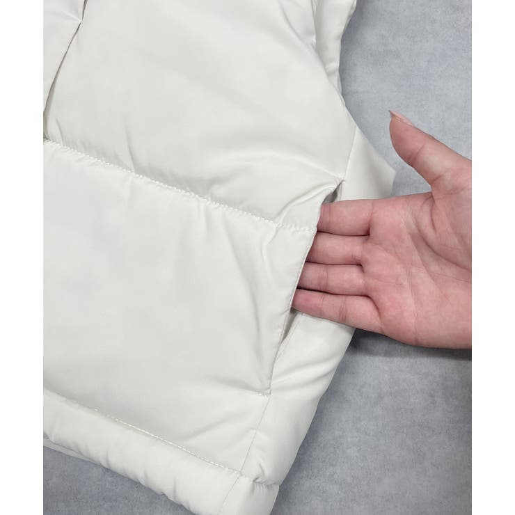 フード付き中綿ショートベスト | ad thie | 詳細画像56 