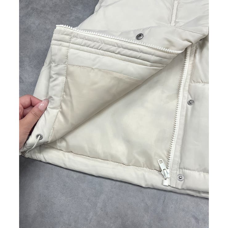 フード付き中綿ショートベスト | ad thie | 詳細画像59 