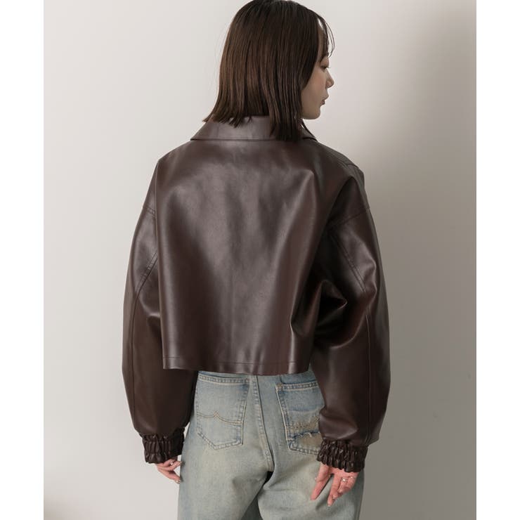 ショート ライダースジャケット  | ad thie | 詳細画像27 