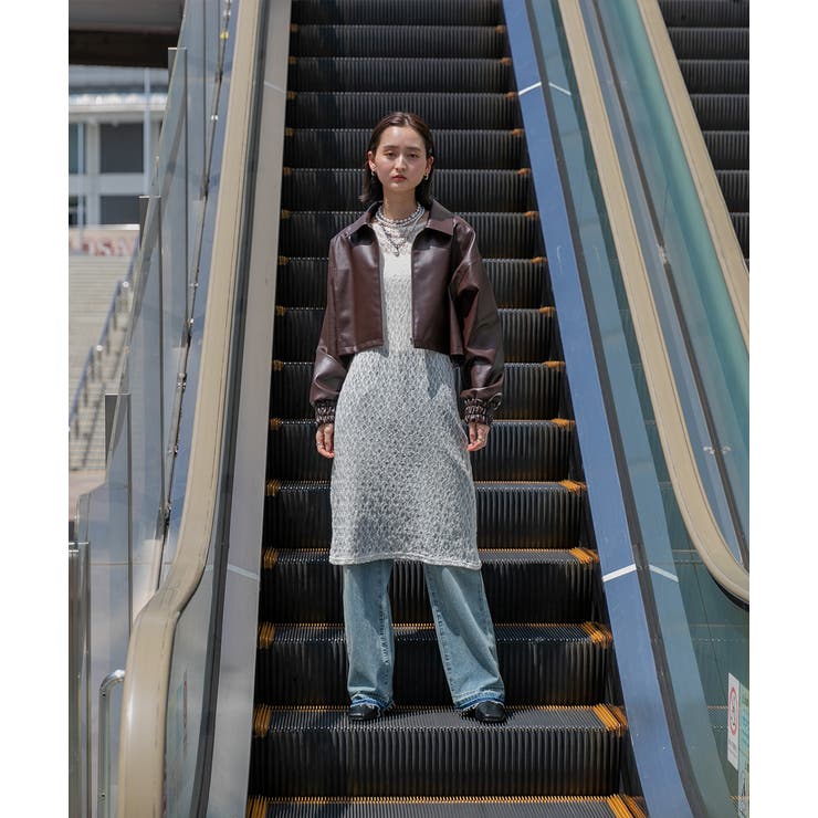 ショート ライダースジャケット  | ad thie | 詳細画像30 