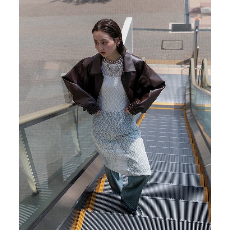 ショート ライダースジャケット  | ad thie | 詳細画像32 