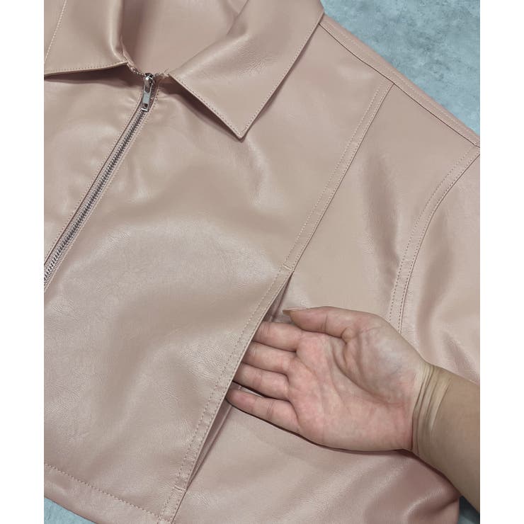 ショート ライダースジャケット  | ad thie | 詳細画像34 