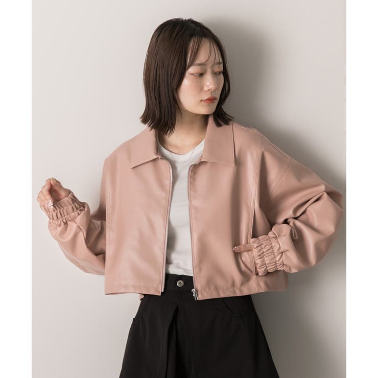 ショート ライダースジャケット  | ad thie | 詳細画像5 