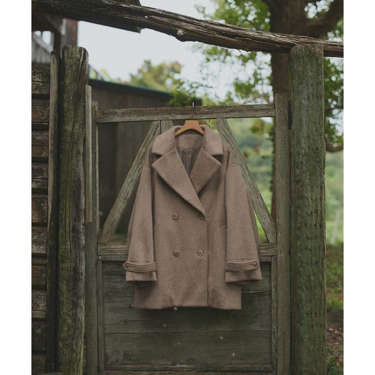 シャギーコクーンミドルコート | ad thie | 詳細画像26 