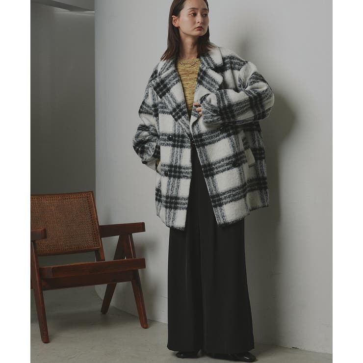 シャギーコクーンミドルコート | ad thie | 詳細画像3 