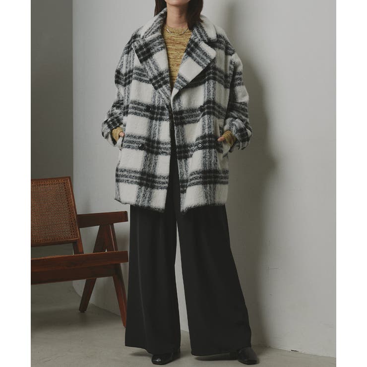 シャギーコクーンミドルコート | ad thie | 詳細画像4 