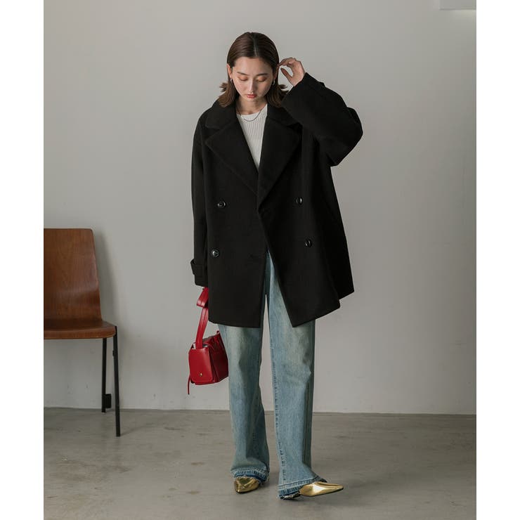 シャギーコクーンミドルコート[品番：ADEW0004630]｜ad thie