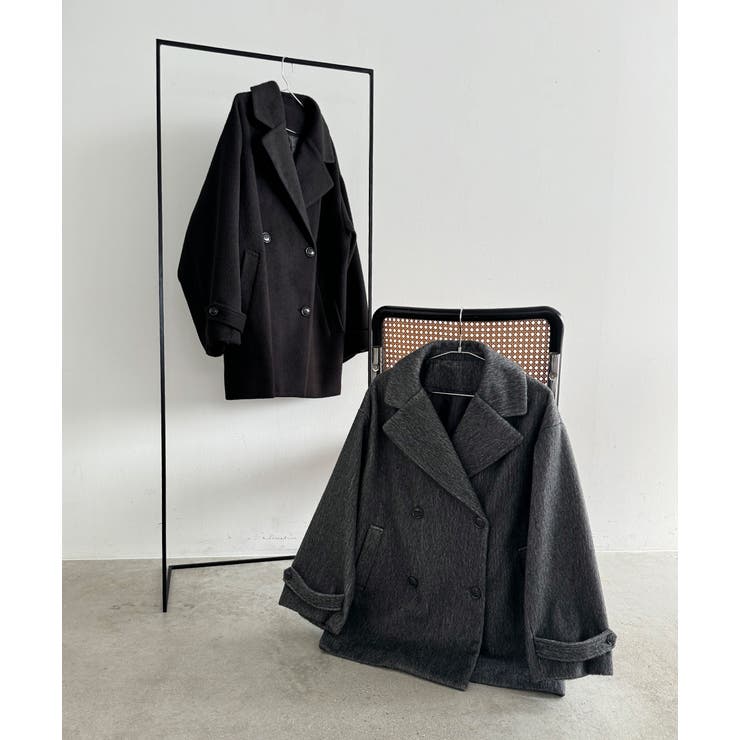 シャギーコクーンミドルコート | ad thie | 詳細画像61 