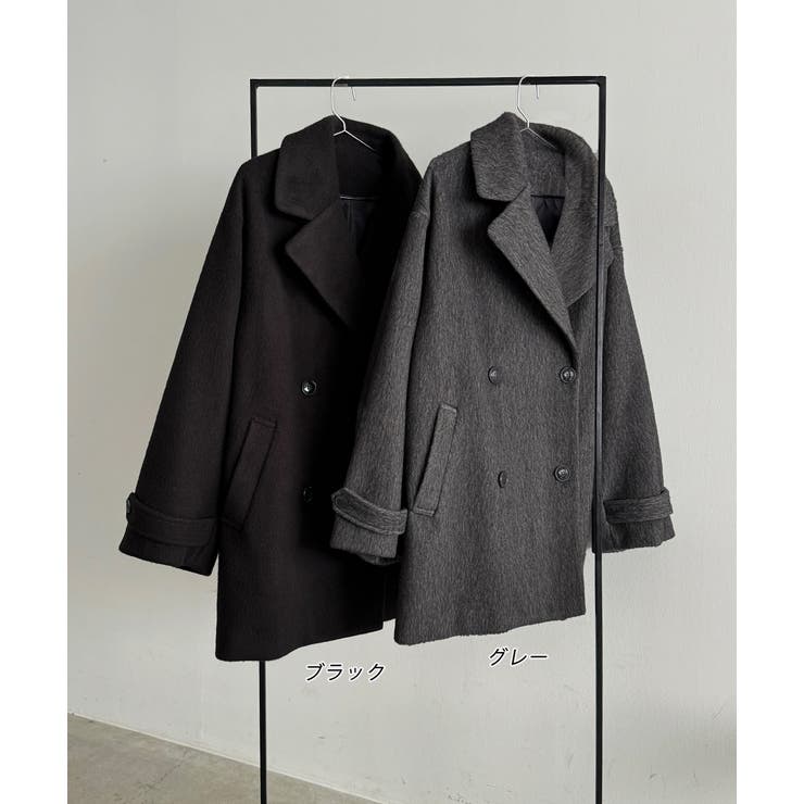 シャギーコクーンミドルコート | ad thie | 詳細画像66 