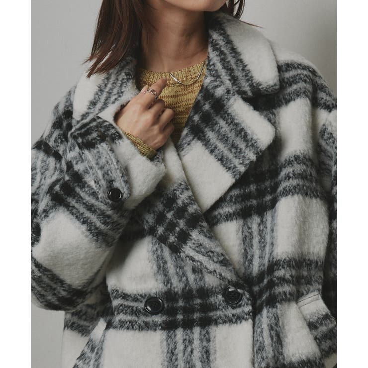 シャギーコクーンミドルコート | ad thie | 詳細画像8 