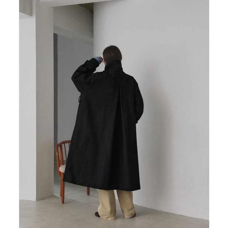 スタンドカラー ２WAYオーバーコート | ad thie | 詳細画像16 