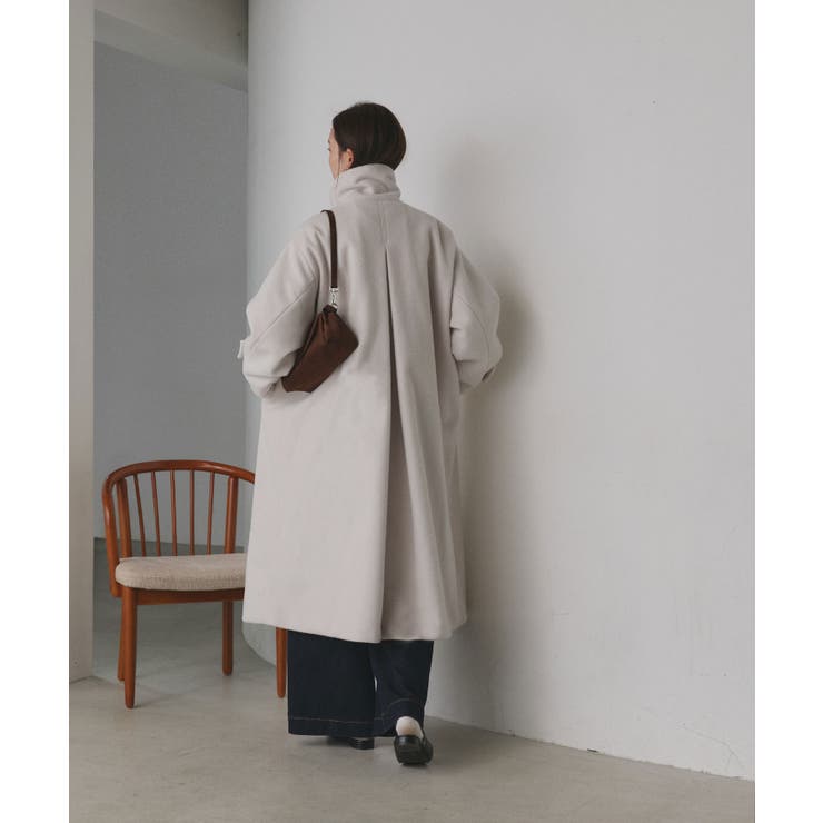 スタンドカラー ２WAYオーバーコート | ad thie | 詳細画像3 